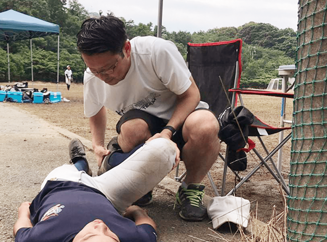 野球選手のケア